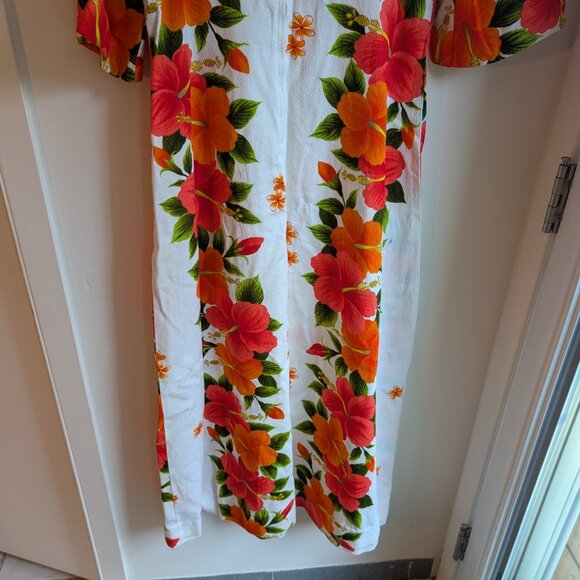 Authentic Vintage Hawaiian Midi Dress Mumu – Ui Maikai – Made in Hawaii USA – XS - Picture 8 of 10